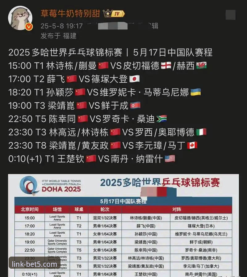 在bet5体育平台看世乒赛完整指南：从陈幸同首秀看比赛投注要点